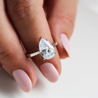 Pear Cut Solitaire Ring