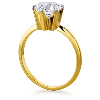 4 Carat Tiffany Style Solitaire Ring