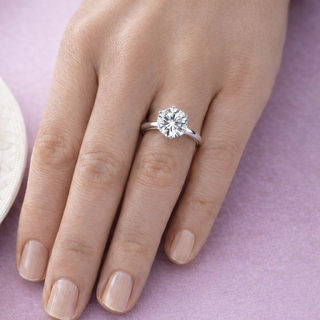 4 Carat Tiffany Style Solitaire Ring