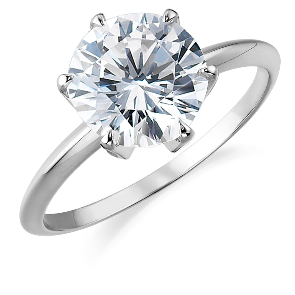 4 ct. Tiffany Style Solitaire Ring