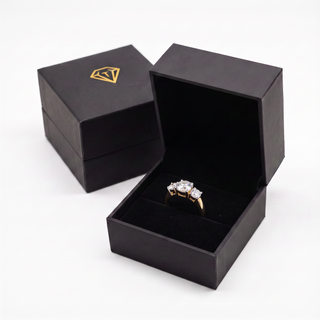 Ice White Trilogy Ring