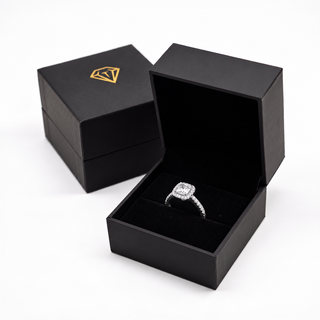 Cushion Cut Halo Ring