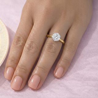 2 Carat Tulip Solitaire Ring