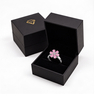 Pink Forget-Me-Not Ring