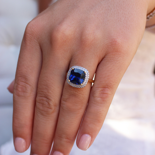 Blue Moon of Josephine Ring