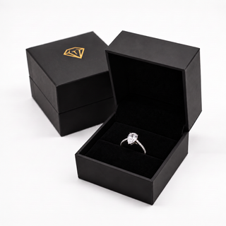 Shining Pear Cut Solitaire Ring
