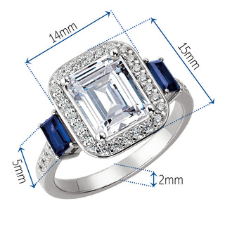 Tru Sapphire Octavia Ring