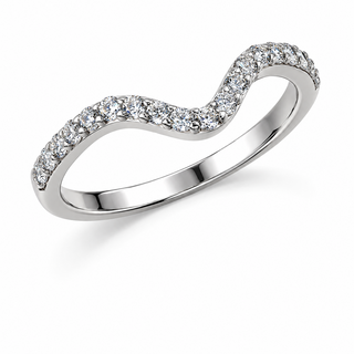 Domed Half Eternity Band