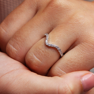 Domed Half Eternity Band