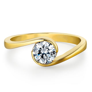 1 Carat Modern Solitaire Ring