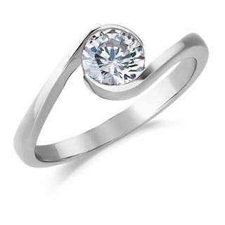 1 Carat Modern Solitaire Ring