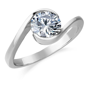 2 Carat Modern Solitaire Ring