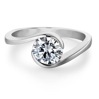 2 Carat Modern Solitaire Ring