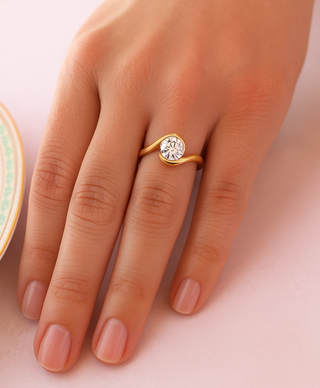 2 Carat Modern Solitaire Ring