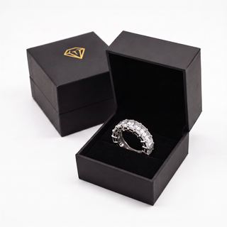 14 Carat Emerald Cut Full Eternity Band