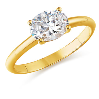 2 Carat East-West Oval Ring