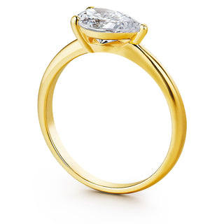 2 Carat East-West Pear Ring