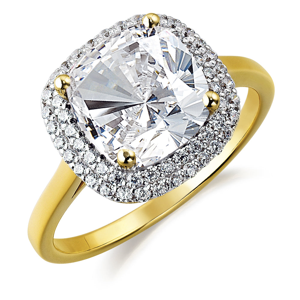 Sophia Cushion Cut Halo Ring