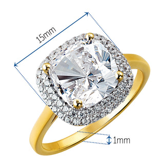 Sophia Cushion Cut Halo Ring