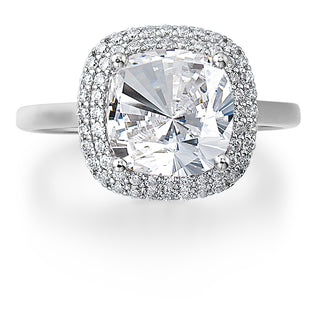 Sophia Cushion Cut Halo Ring