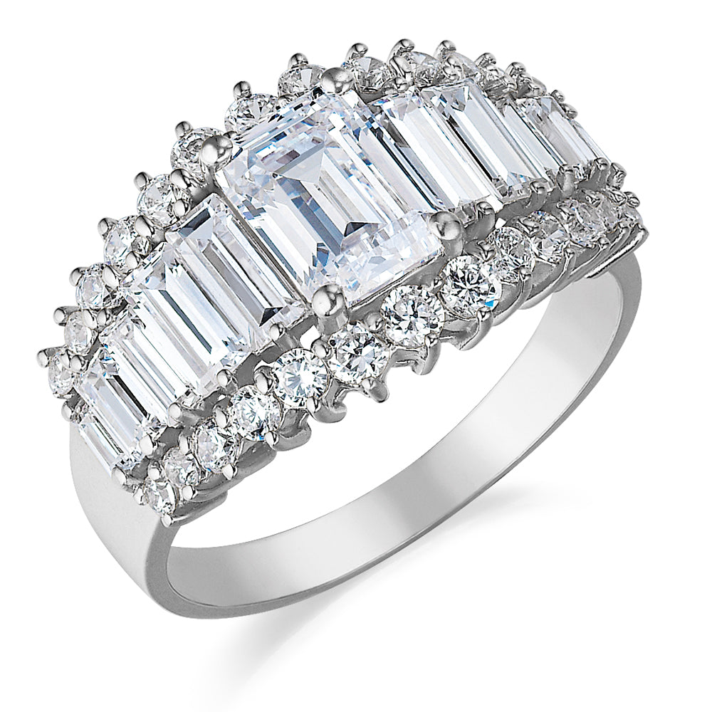 Angelina Emerald Cut Ring