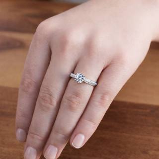 1.20 Carat Petite Accolade Ring