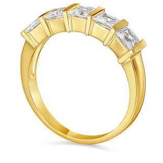 5-Stone Princess Eternity Ring