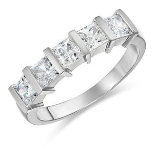 5-Stone Princess Eternity Ring