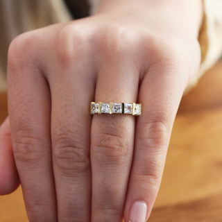 5-Stone Princess Eternity Ring