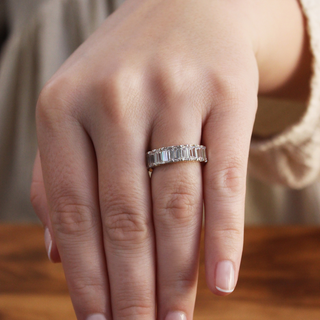 Emerald Cut Eternity Ring
