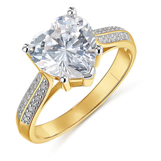 3.75 Carat Grand Accolade Heart Ring