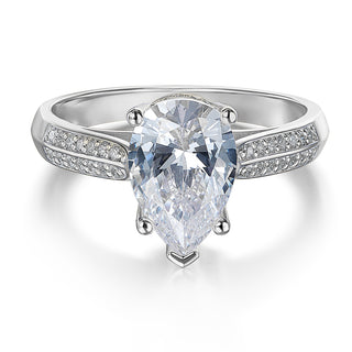 3.25 Carat Grand Accolade Pear Ring