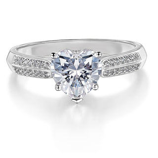 2.25 Carat Accolade Heart Ring