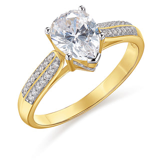 2.25 Carat Accolade Pear Ring
