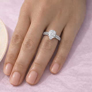 2.25 Carat Accolade Pear Ring