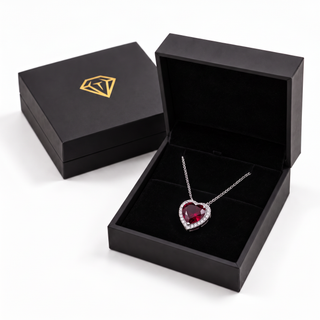 Tru Ruby Glowing Heart Pendant
