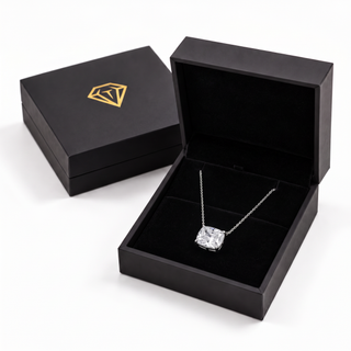 2 Carat East-West Cushion Necklace