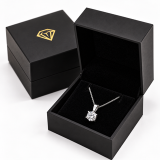 1 Carat Tiffany Style Solitaire Pendant