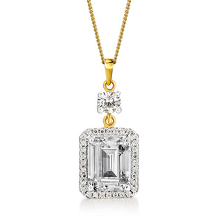 Emerald Cut Heirloom Pendant