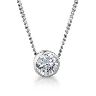1.25 Carat Bezel Solitaire Pendant