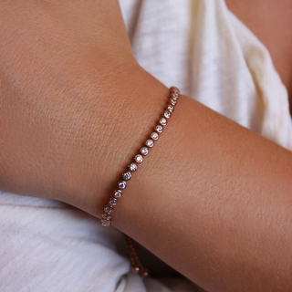 Bezel-Set Friendship Bracelet
