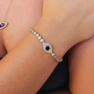 Tru Sapphire Pavé Tennis Bracelet