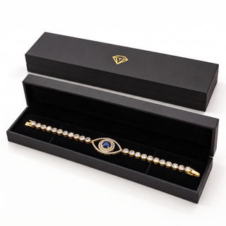 Tru Sapphire Double Halo Tennis Bracelet