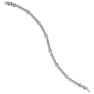 Ribbon And Hearts Bracelet