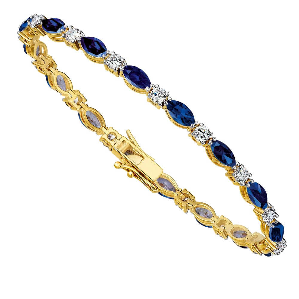 Tru-Sapphire Cascade Bracelet