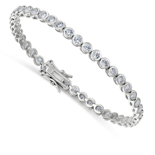 Signature Bezel Tennis Bracelet