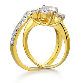 Majestic Oval Trilogy Ring Set