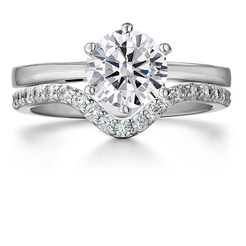 2 ct. Tulip Solitaire Ring Set