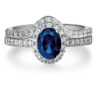 Tru Sapphire Cincature Ring Set
