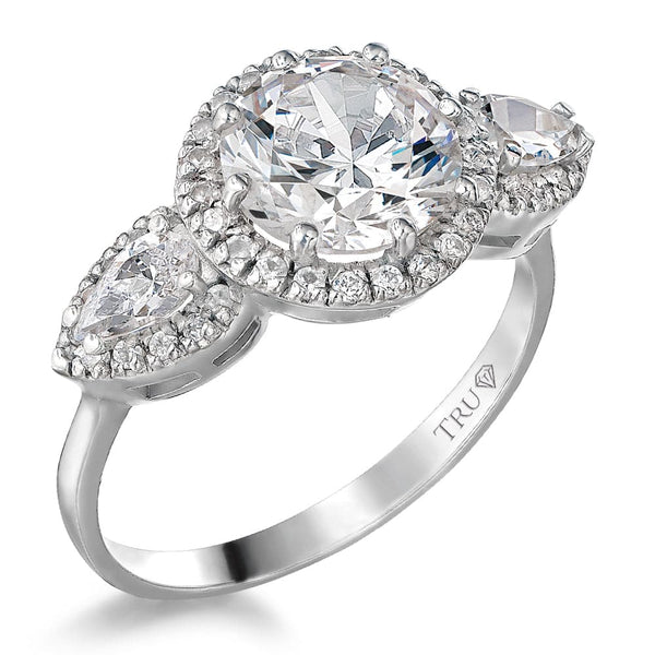 Manhattan Engagement  Ring 9ct White Gold